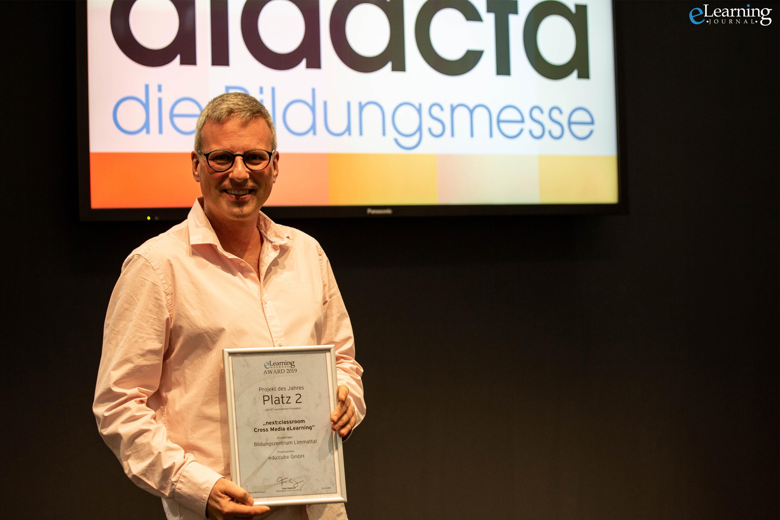 eLearning Award 2019 — next.classroom, edu:cube GmbH